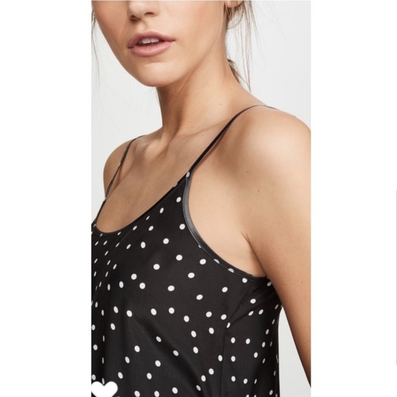 ATM Silk Polka Dot Slip Dress. - Picture 5 of 7